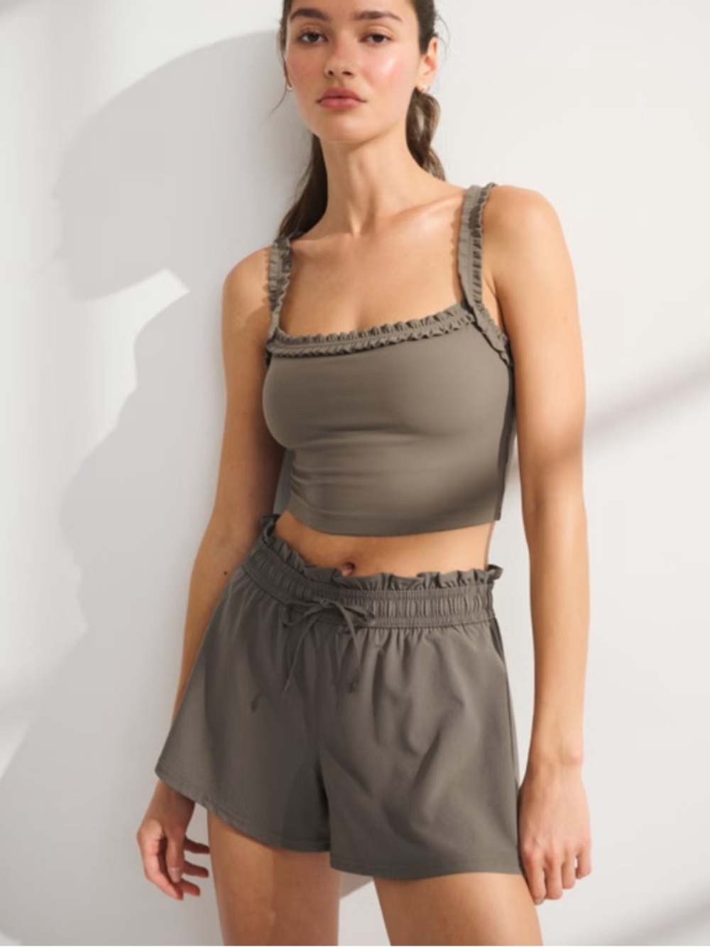 NWOT - YPB motionTEK High Rise Lined Running Short - XL - Light Brown